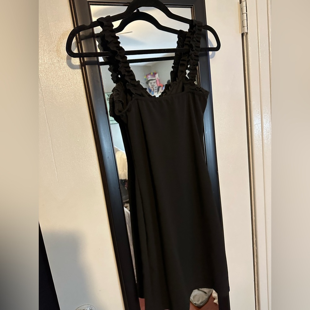 BLACK MINI DRESS - Picture 2 of 4